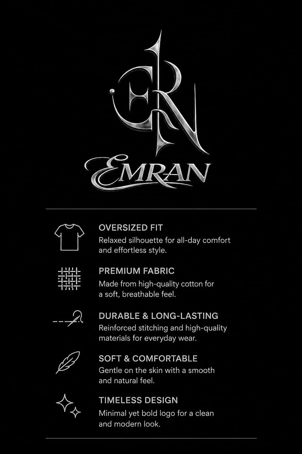 EMRAN Signature Oversized Tee