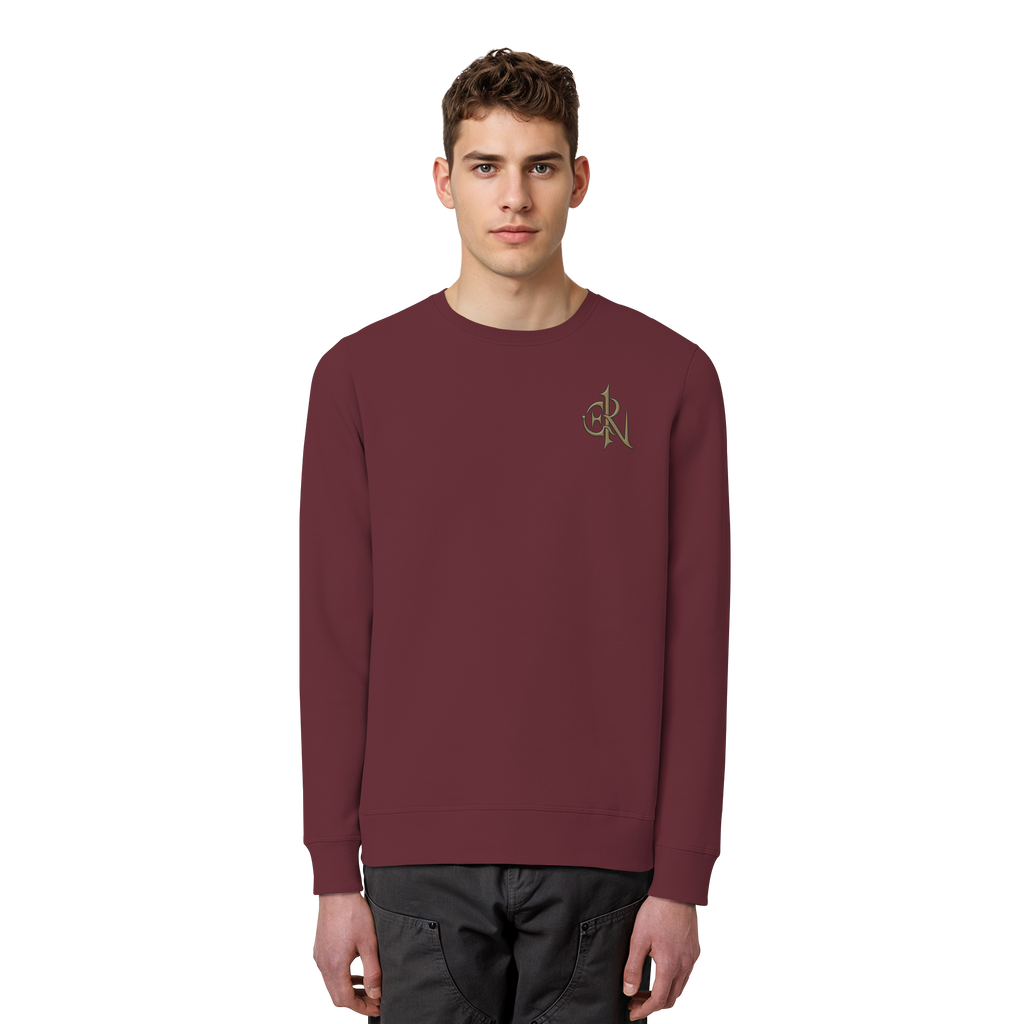 EMRAN Signature Sweatshirt – Burgundy Edition - Organic Basic Unisex Sweatshirt