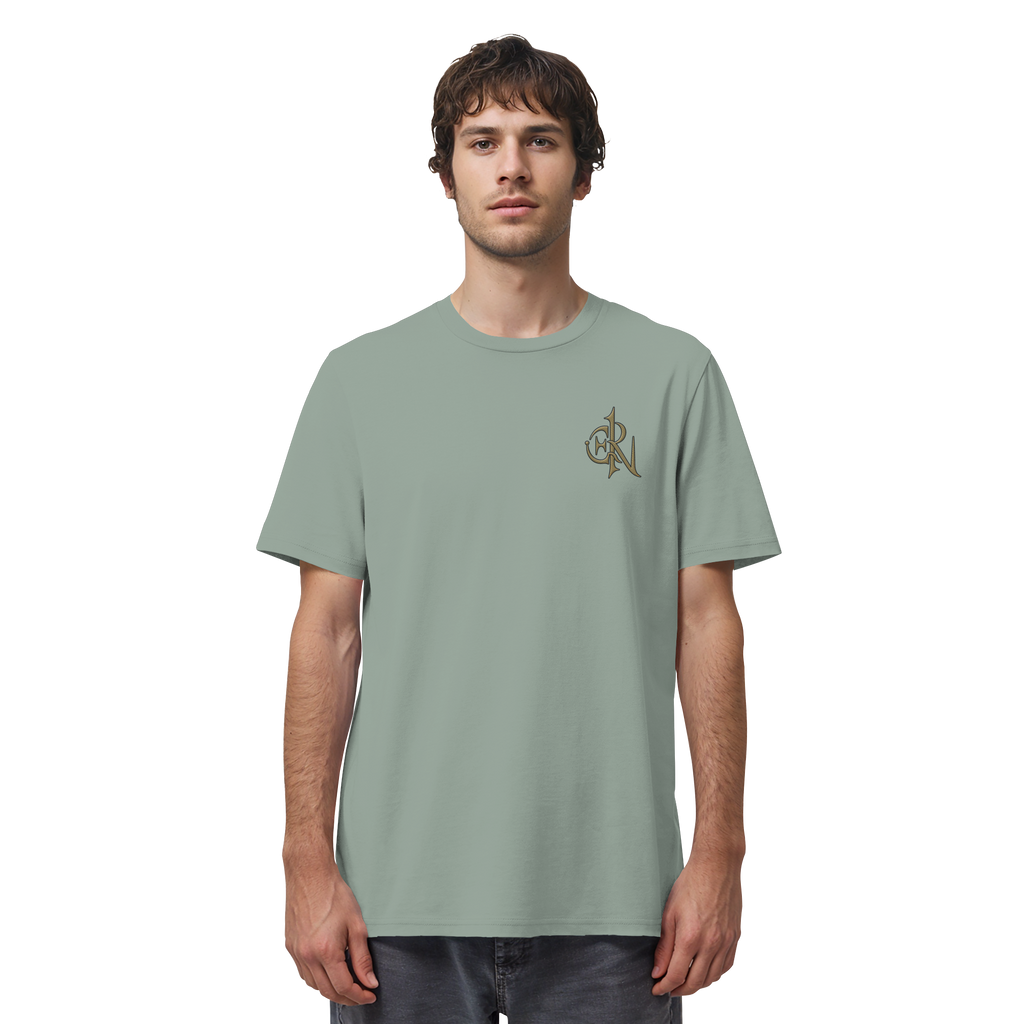 EMRAN Signature Organic T-Shirt – Burgundy Gold Edition - Organic Shirt