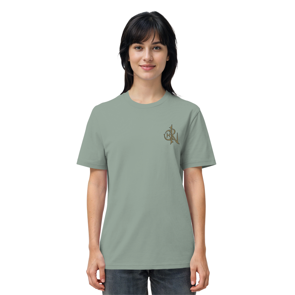 EMRAN Signature Organic T-Shirt – Burgundy Gold Edition - Organic Shirt