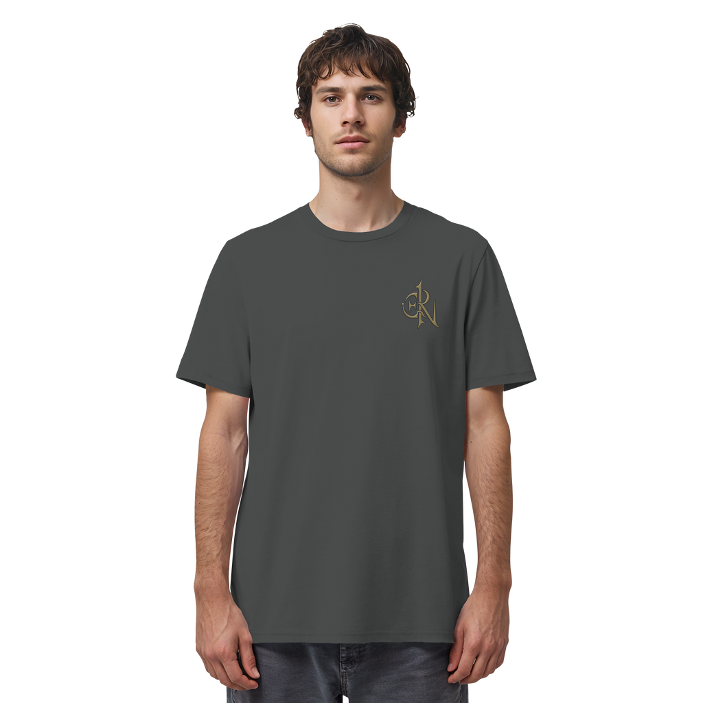 EMRAN Signature Organic T-Shirt – Burgundy Gold Edition - Organic Shirt