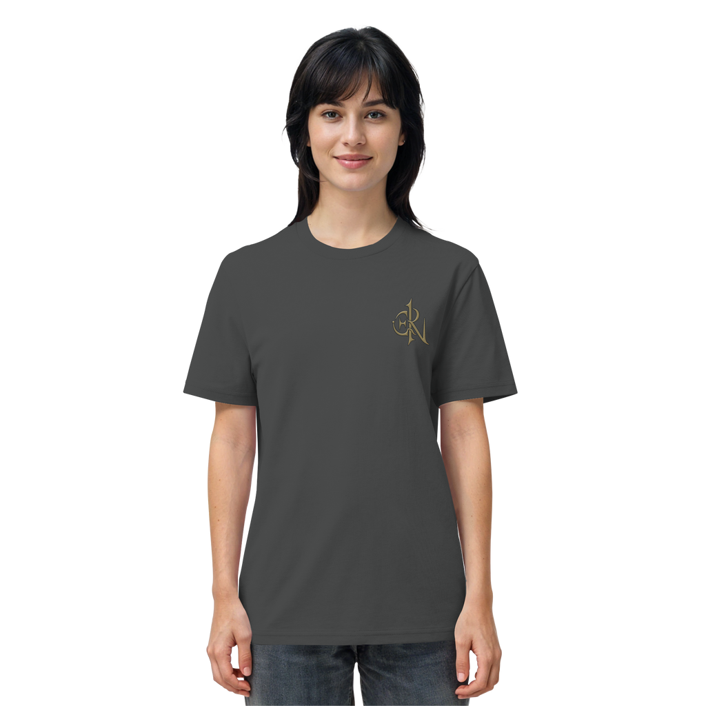EMRAN Signature Organic T-Shirt – Burgundy Gold Edition - Organic Shirt