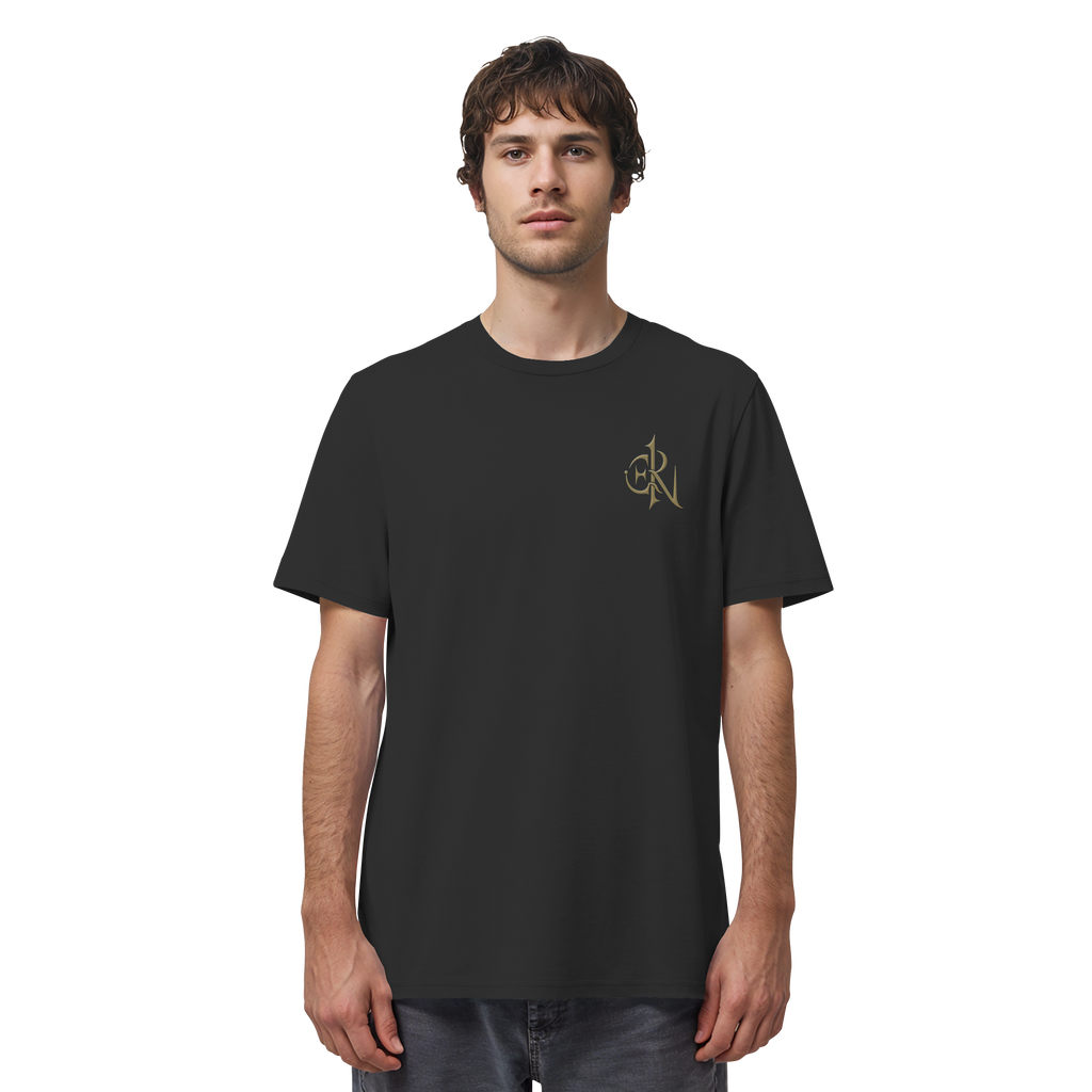EMRAN Signature Organic T-Shirt – Burgundy Gold Edition - Organic Shirt