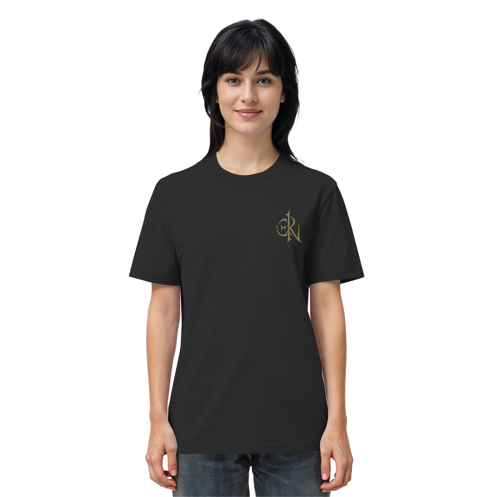 EMRAN Signature Organic T-Shirt – Burgundy Gold Edition - Organic Shirt