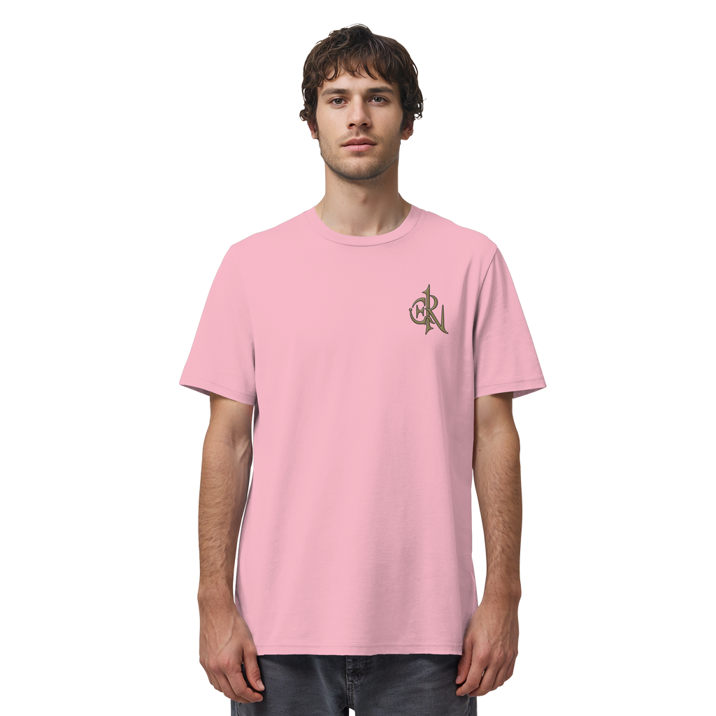 EMRAN Signature Organic T-Shirt – Burgundy Gold Edition - Organic Shirt