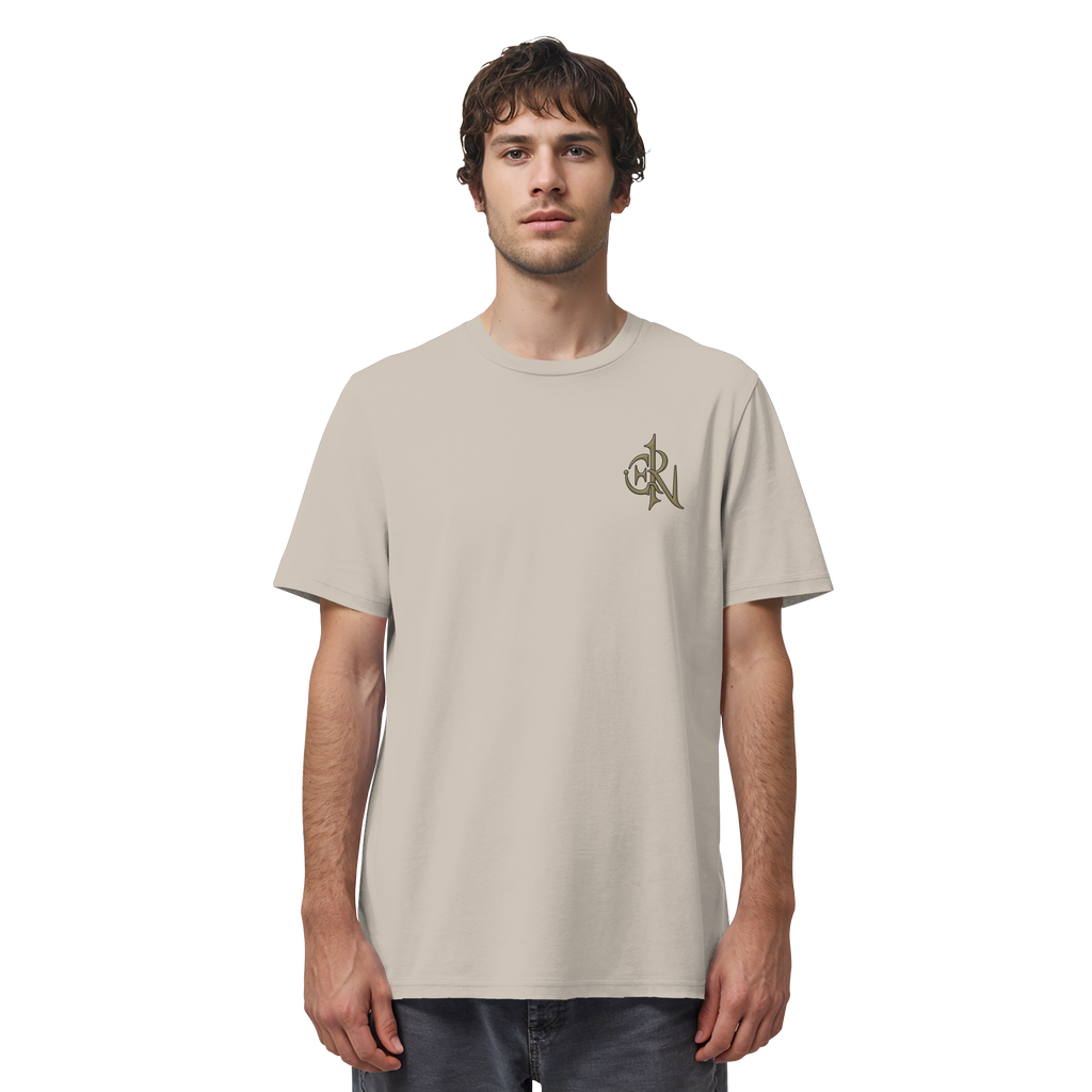 EMRAN Signature Organic T-Shirt – Burgundy Gold Edition - Organic Shirt