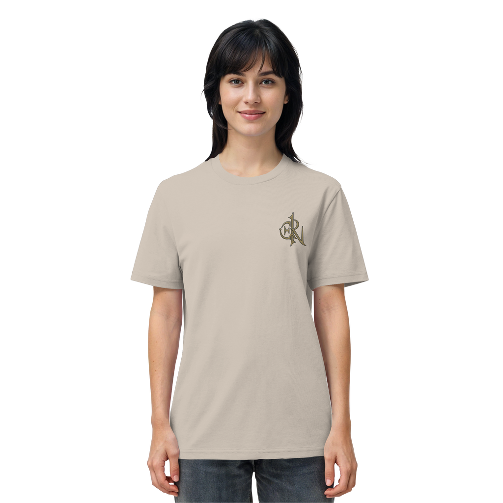 EMRAN Signature Organic T-Shirt – Burgundy Gold Edition - Organic Shirt