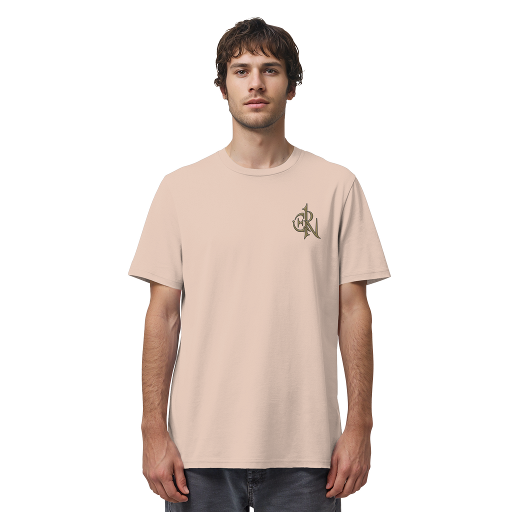 EMRAN Signature Organic T-Shirt – Burgundy Gold Edition - Organic Shirt