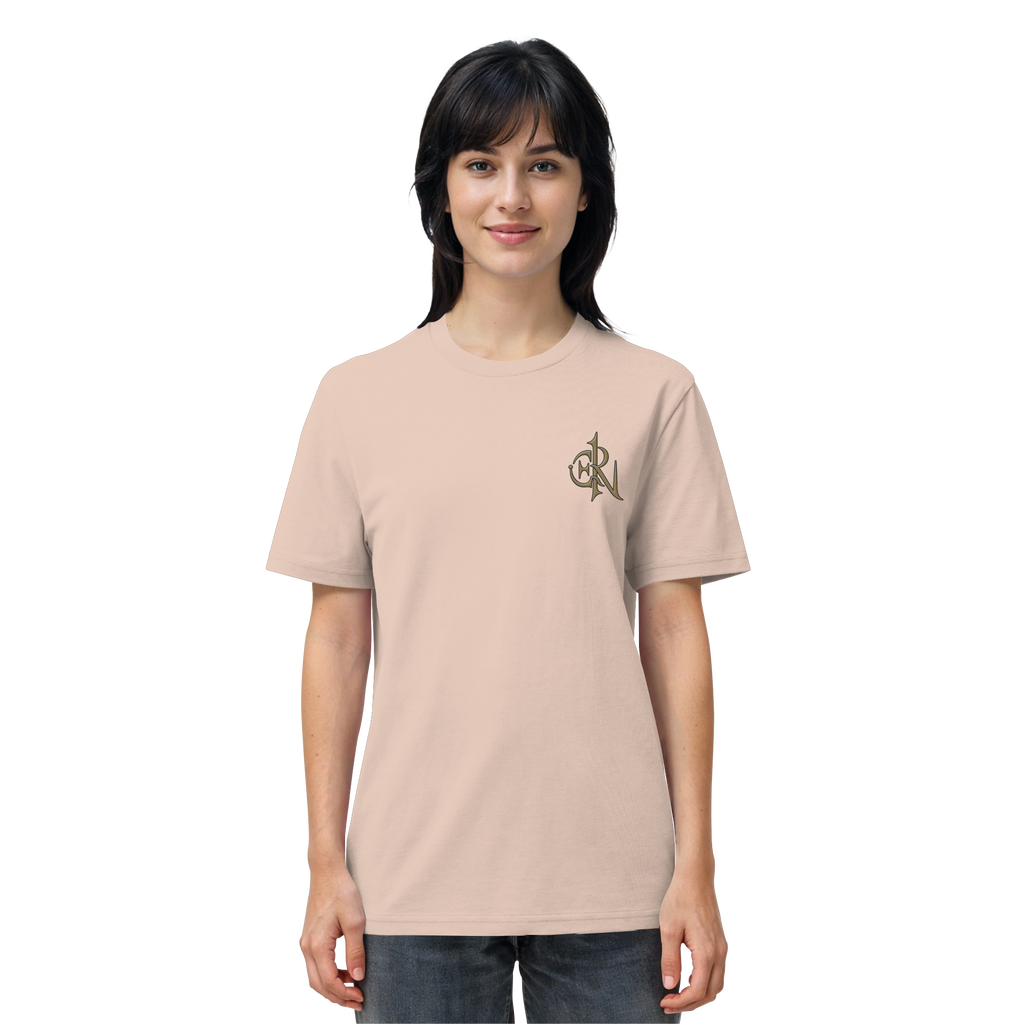 EMRAN Signature Organic T-Shirt – Burgundy Gold Edition - Organic Shirt