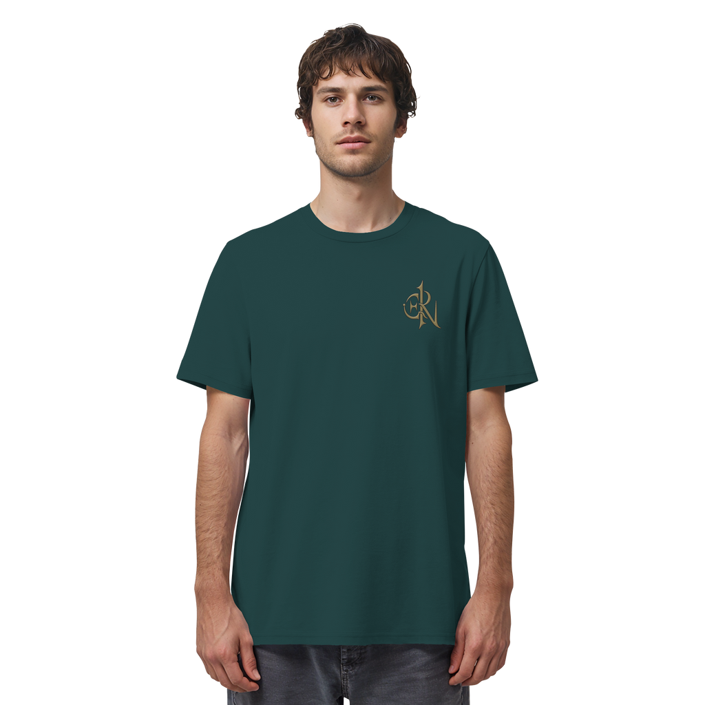 EMRAN Signature Organic T-Shirt – Burgundy Gold Edition - Organic Shirt