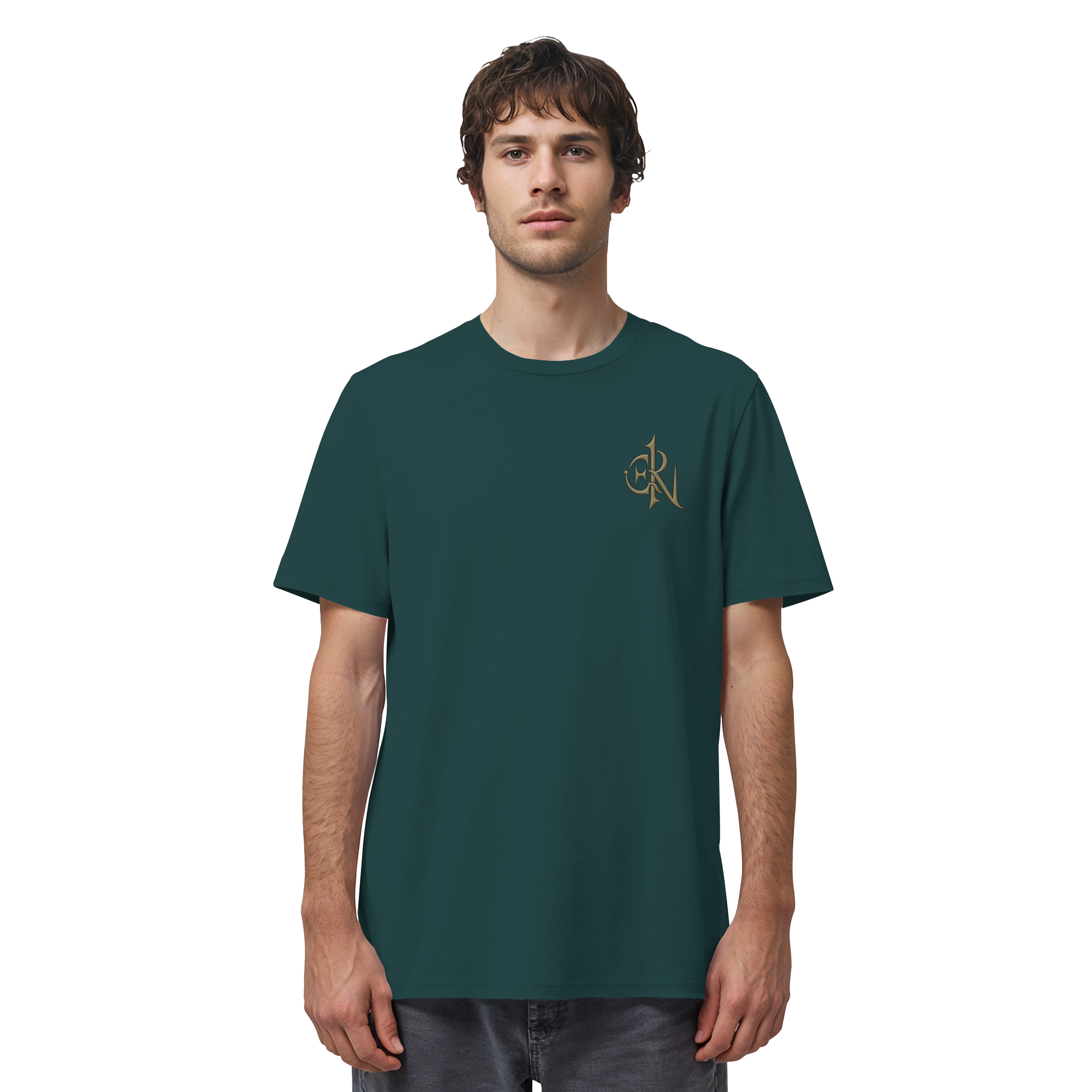 EMRAN Signature Organic T-Shirt – Burgundy Gold Edition - Organic Shirt