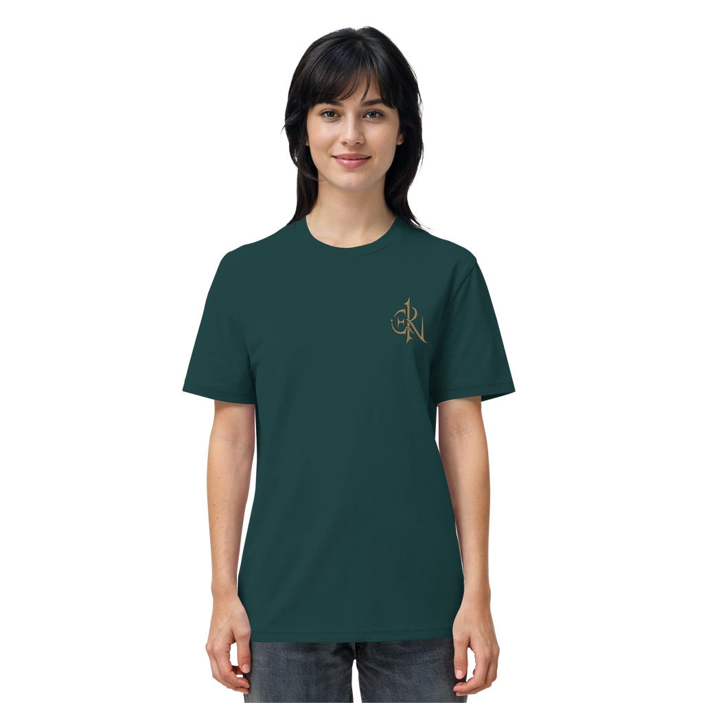 EMRAN Signature Organic T-Shirt – Burgundy Gold Edition - Organic Shirt