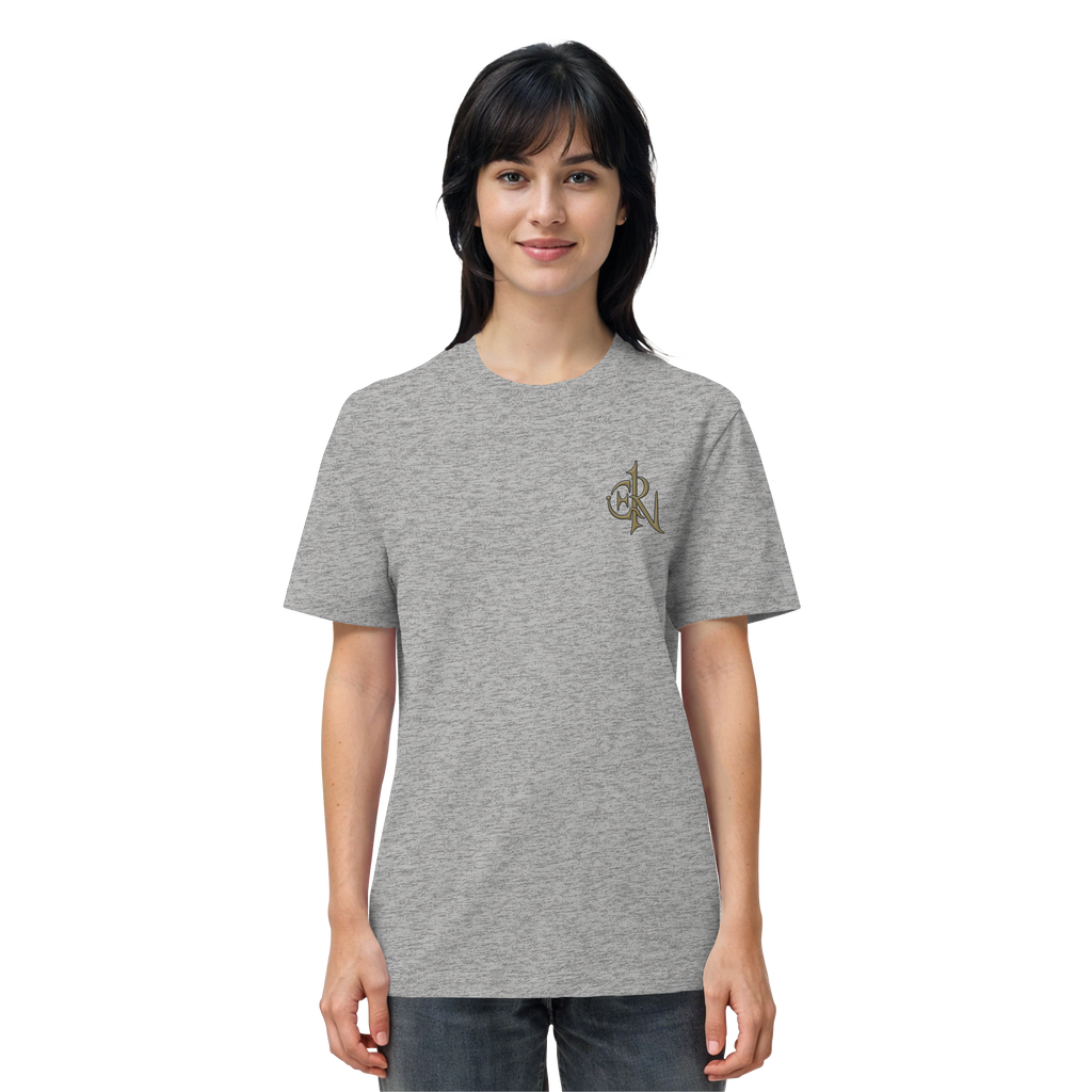 EMRAN Signature Organic T-Shirt – Burgundy Gold Edition - Organic Shirt