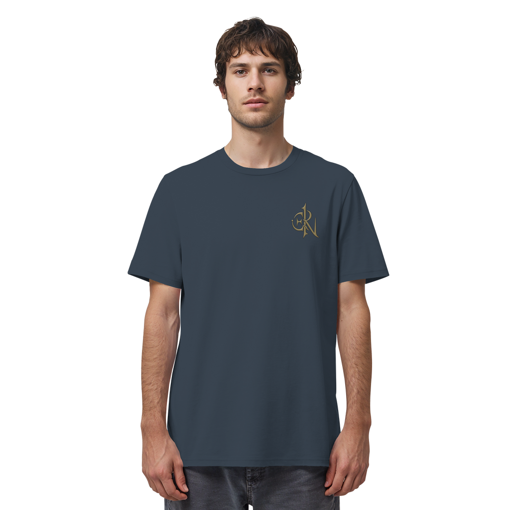 EMRAN Signature Organic T-Shirt – Burgundy Gold Edition - Organic Shirt