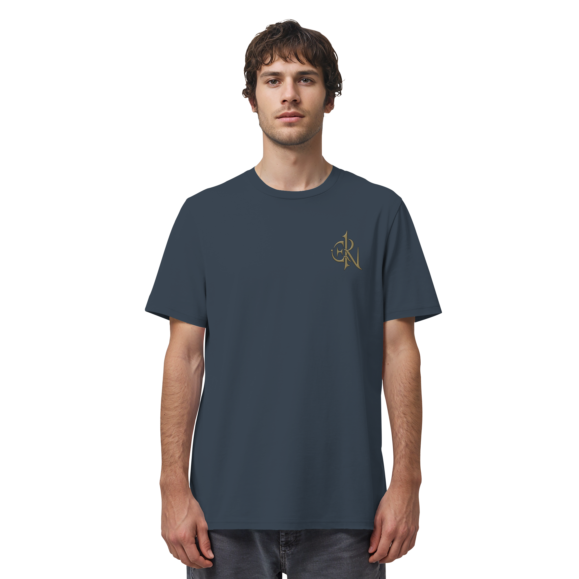 EMRAN Signature Organic T-Shirt – Burgundy Gold Edition - Organic Shirt