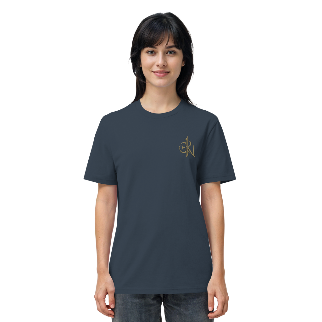 EMRAN Signature Organic T-Shirt – Burgundy Gold Edition - Organic Shirt