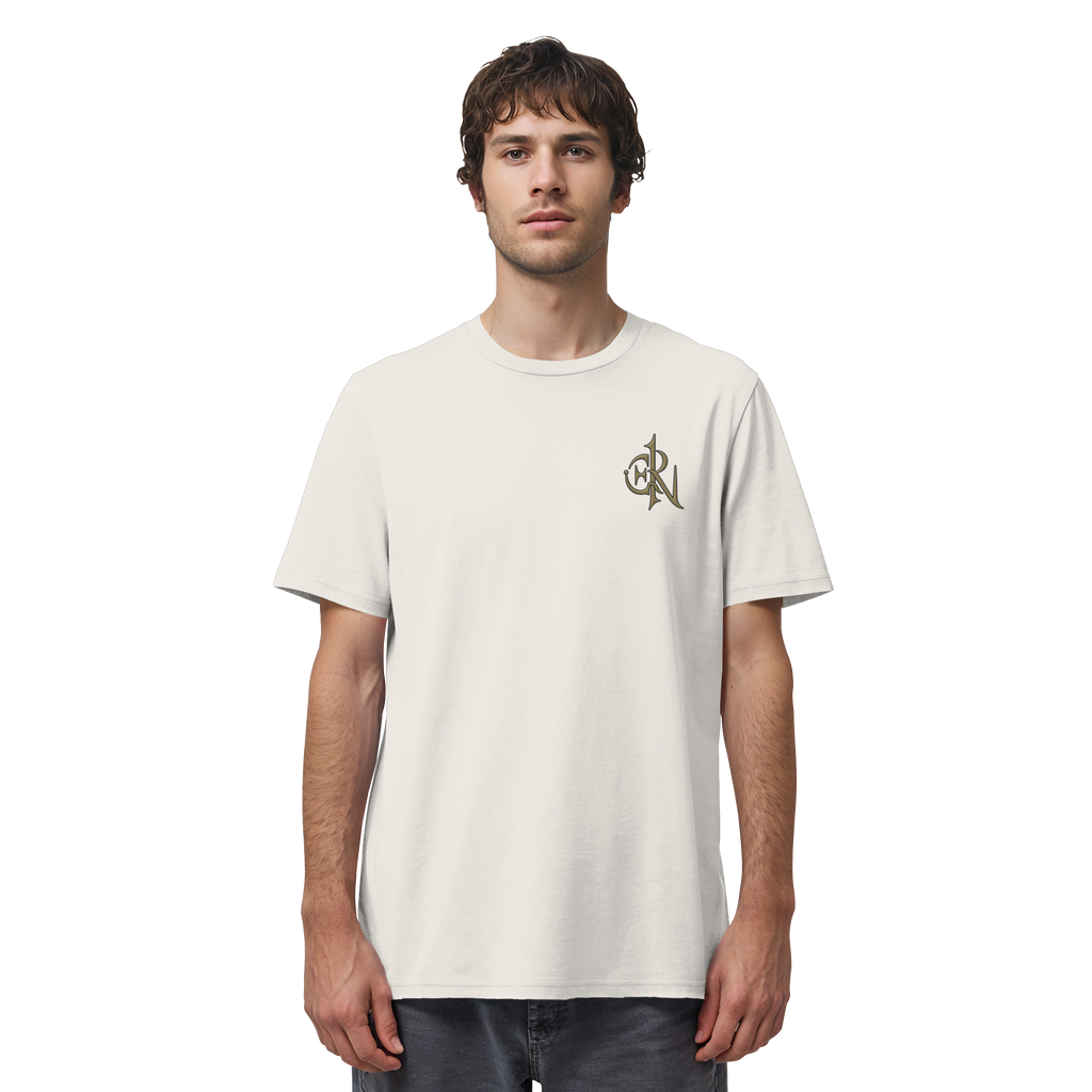 EMRAN Signature Organic T-Shirt – Burgundy Gold Edition - Organic Shirt