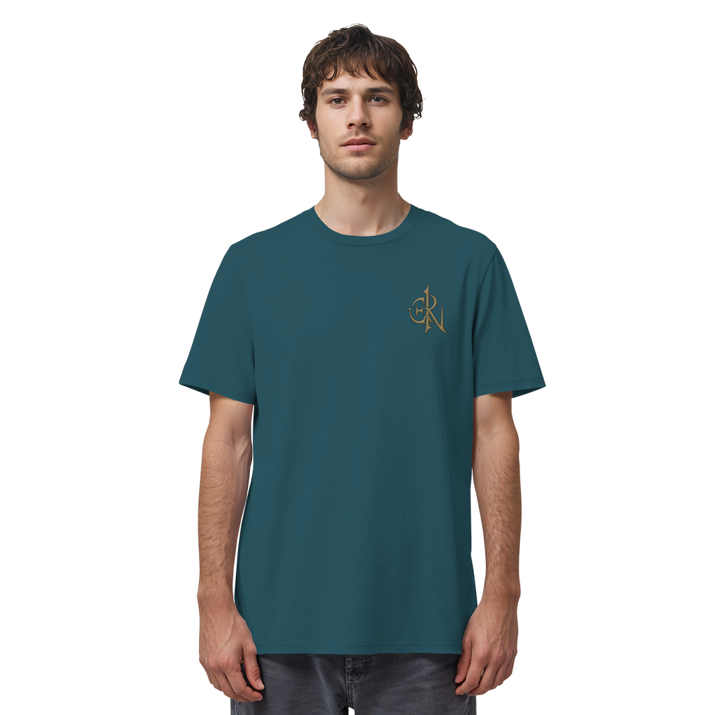 EMRAN Signature Organic T-Shirt – Burgundy Gold Edition - Organic Shirt