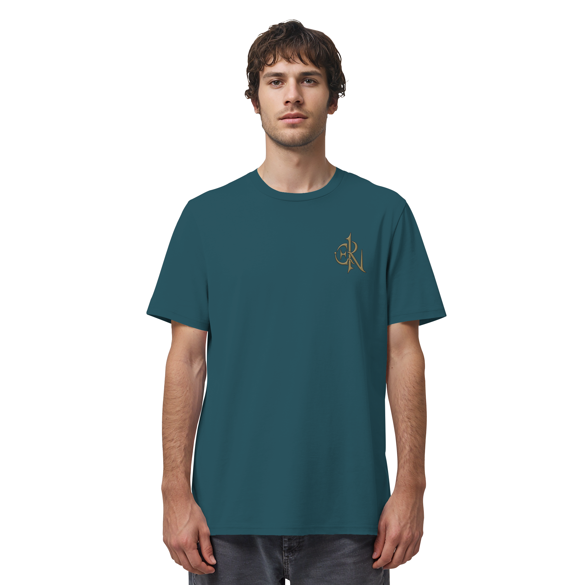 EMRAN Signature Organic T-Shirt – Burgundy Gold Edition - Organic Shirt