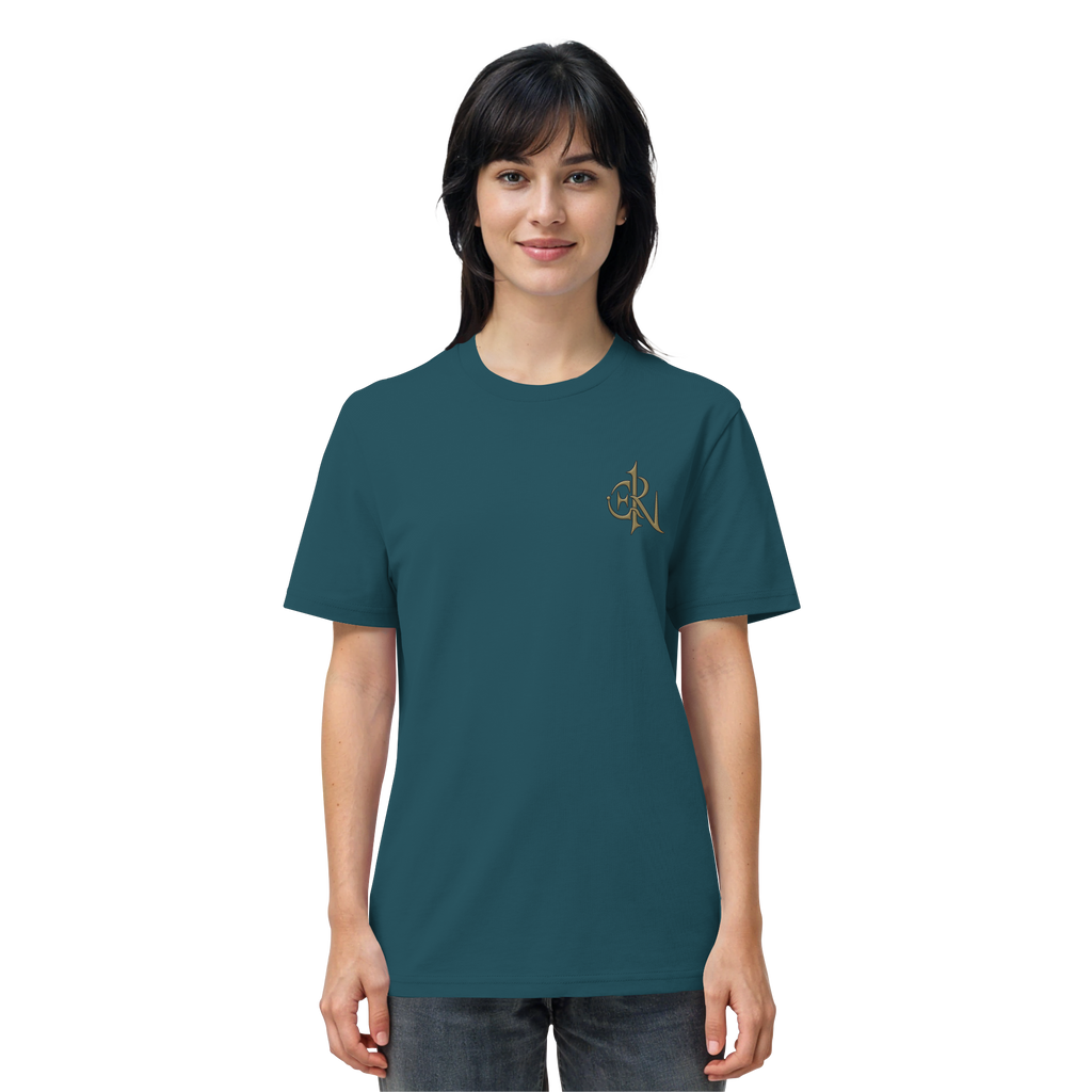 EMRAN Signature Organic T-Shirt – Burgundy Gold Edition - Organic Shirt
