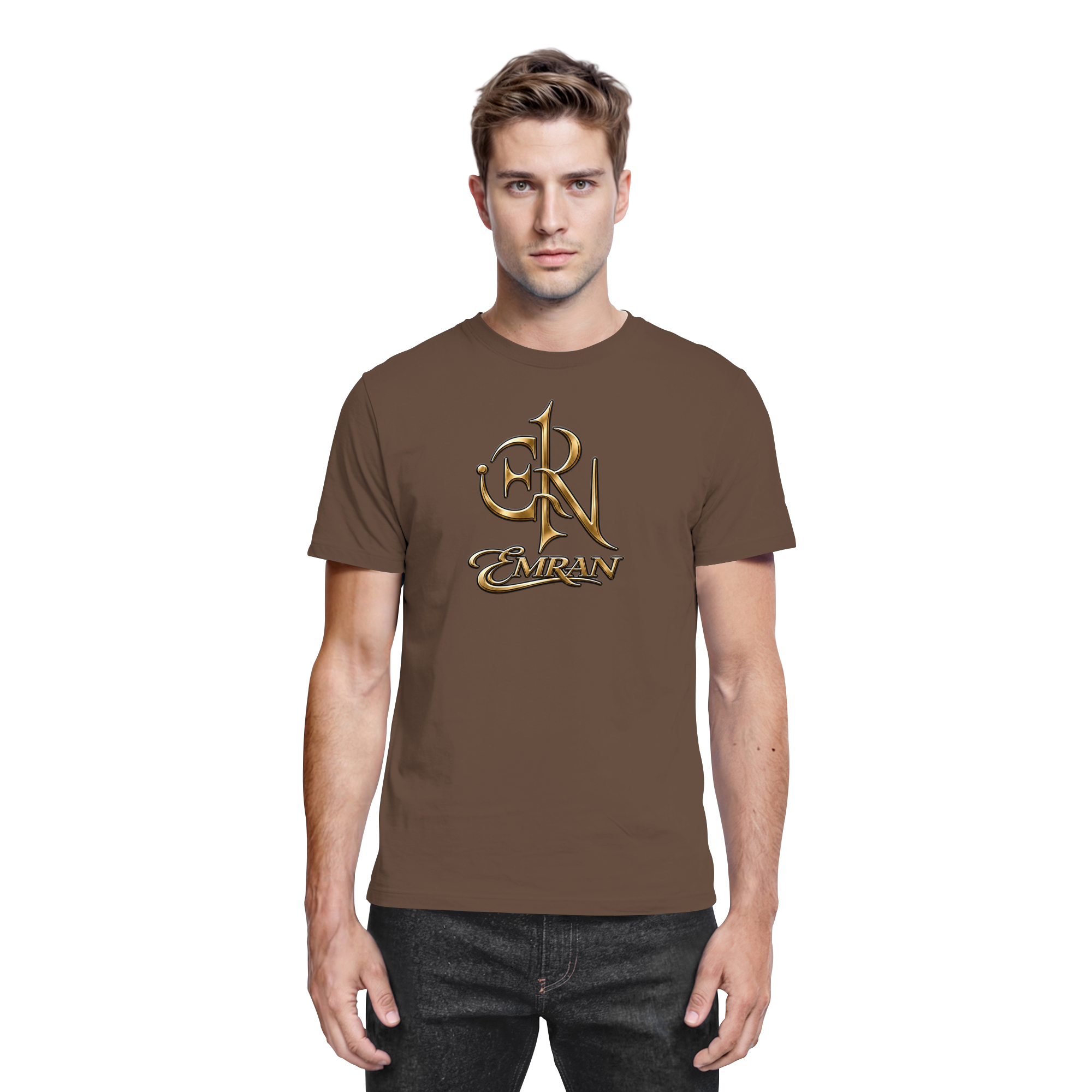 EMRAN Signature Gold Logo T-Shirt