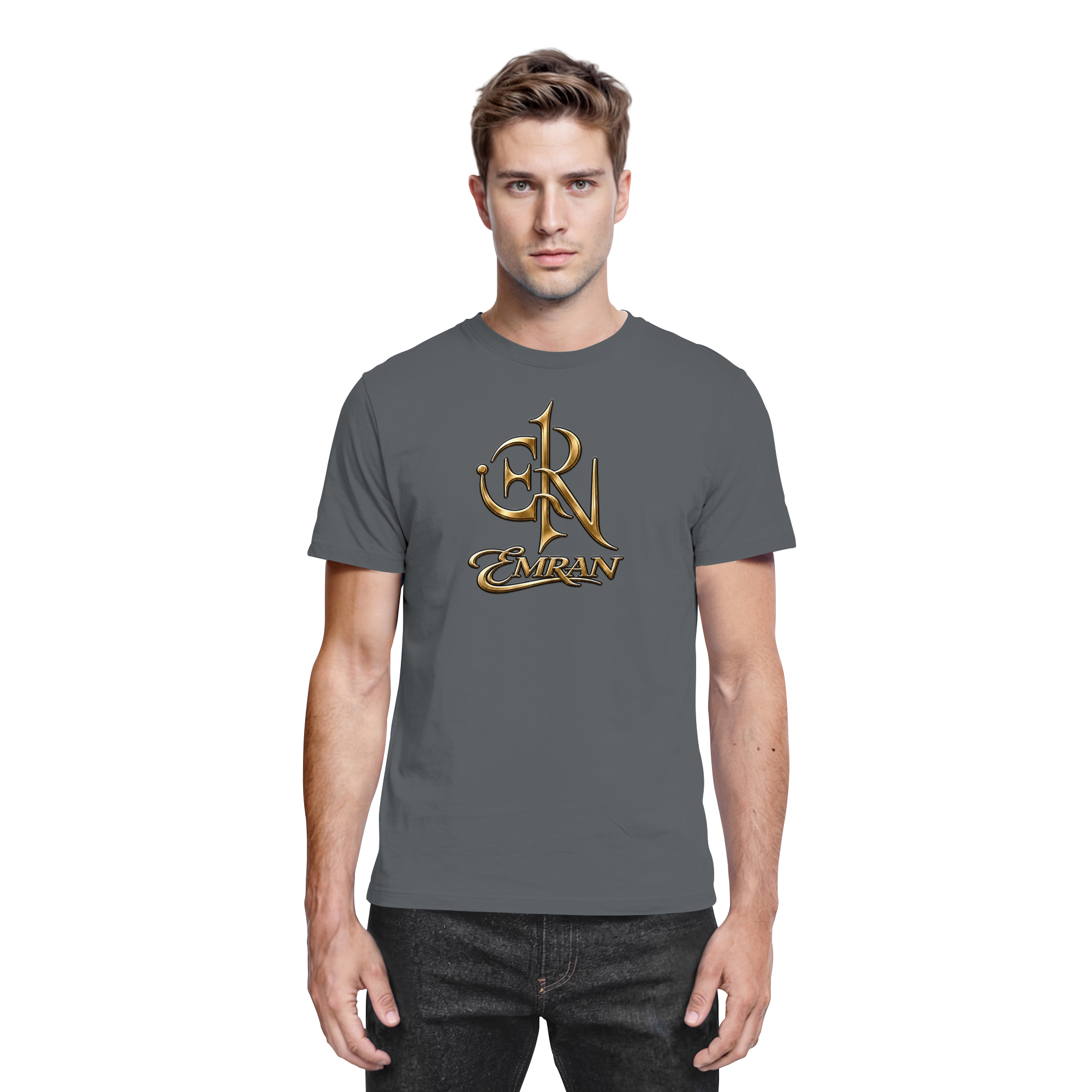EMRAN Signature Gold Logo T-Shirt