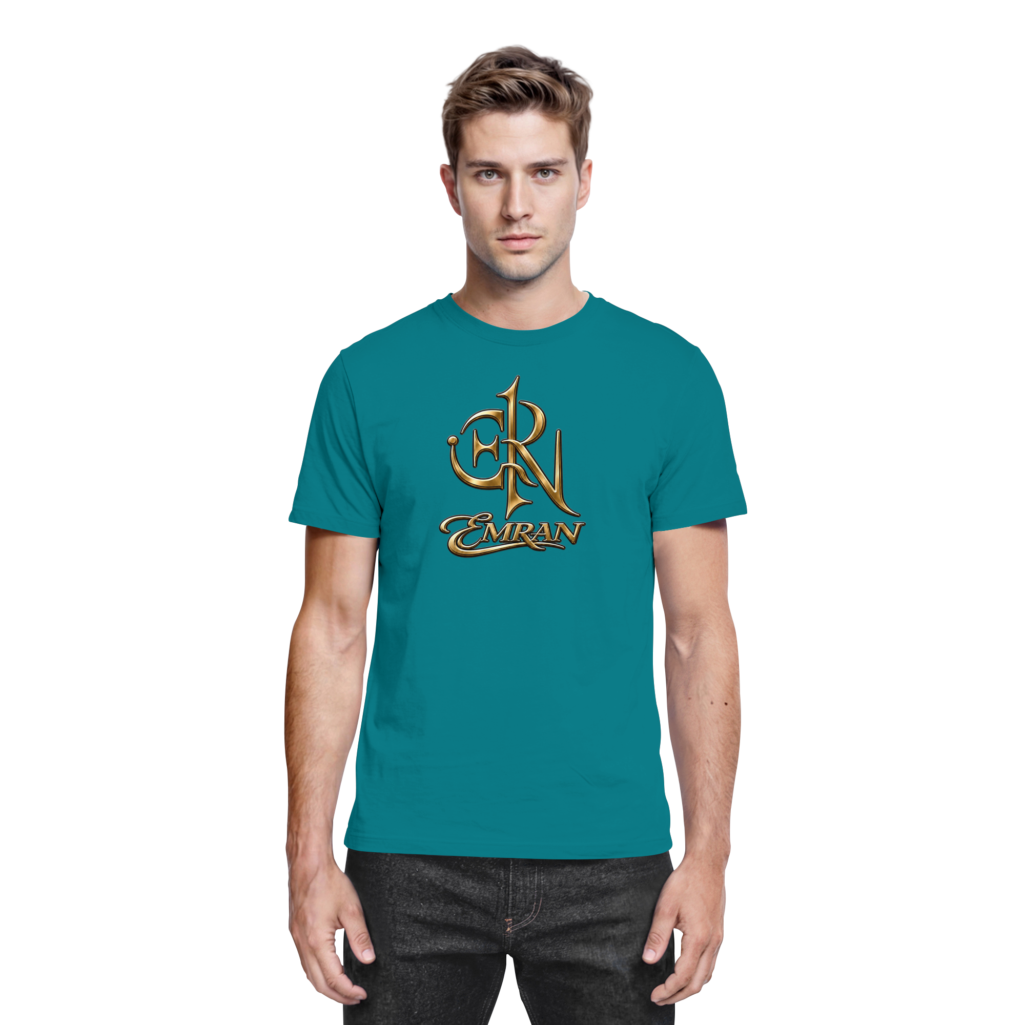 EMRAN Signature Gold Logo T-Shirt