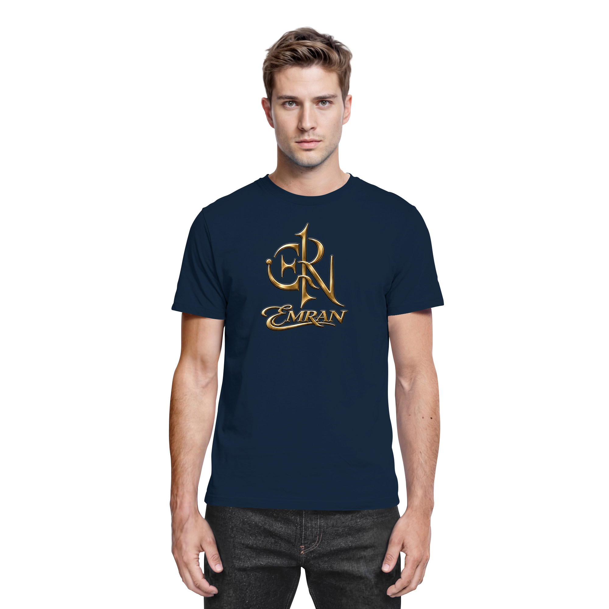 EMRAN Signature Gold Logo T-Shirt