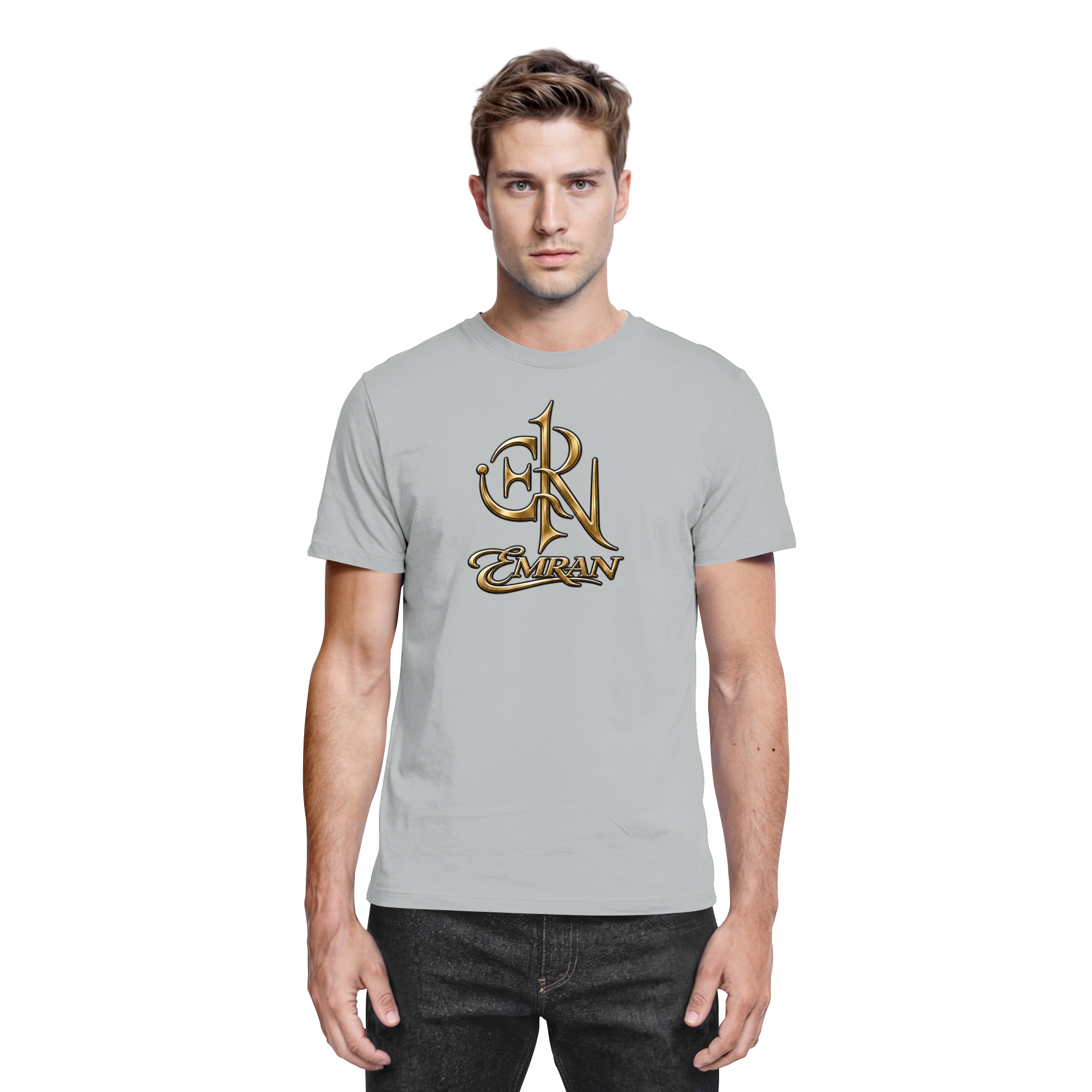 EMRAN Signature Gold Logo T-Shirt