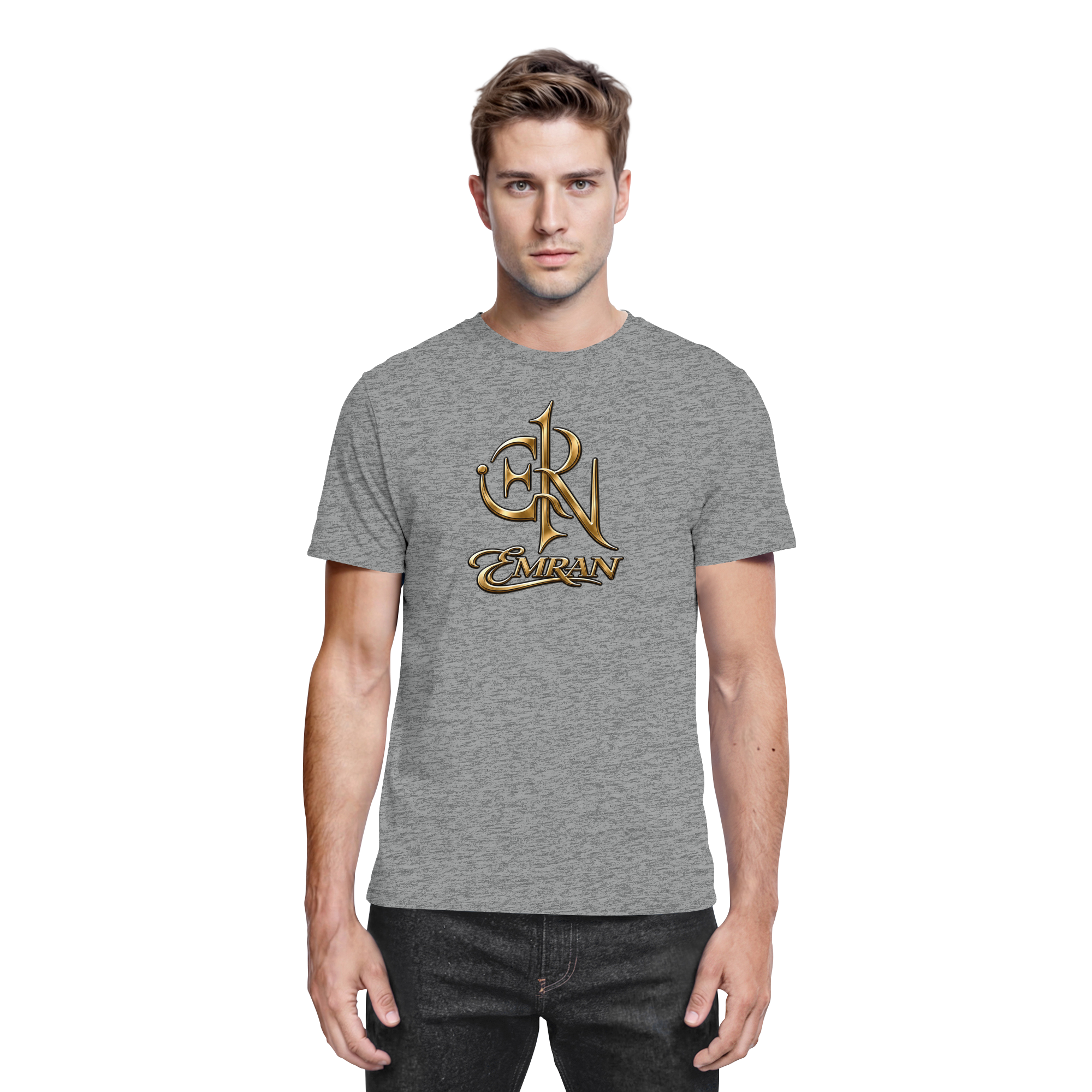 EMRAN Signature Gold Logo T-Shirt