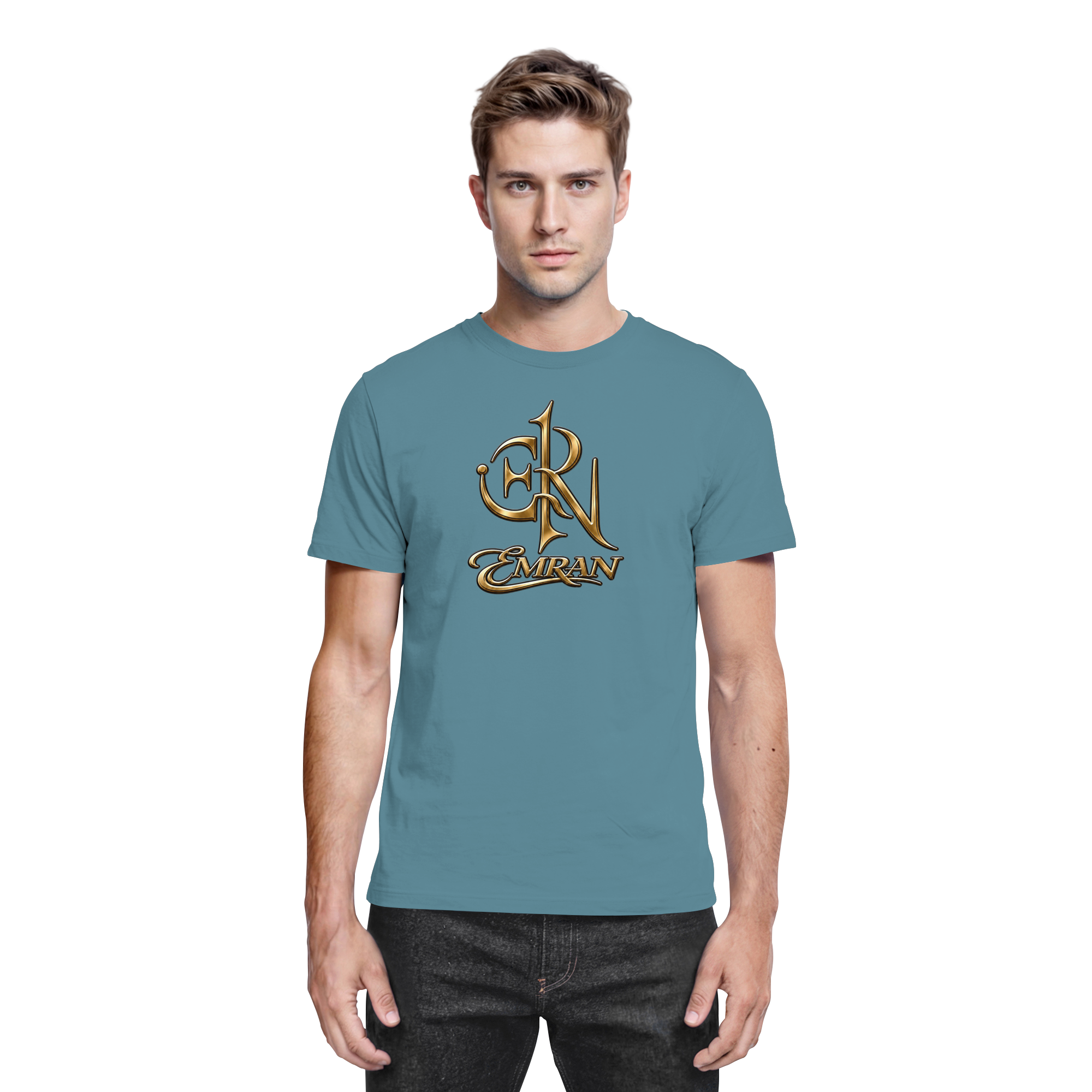 EMRAN Signature Gold Logo T-Shirt