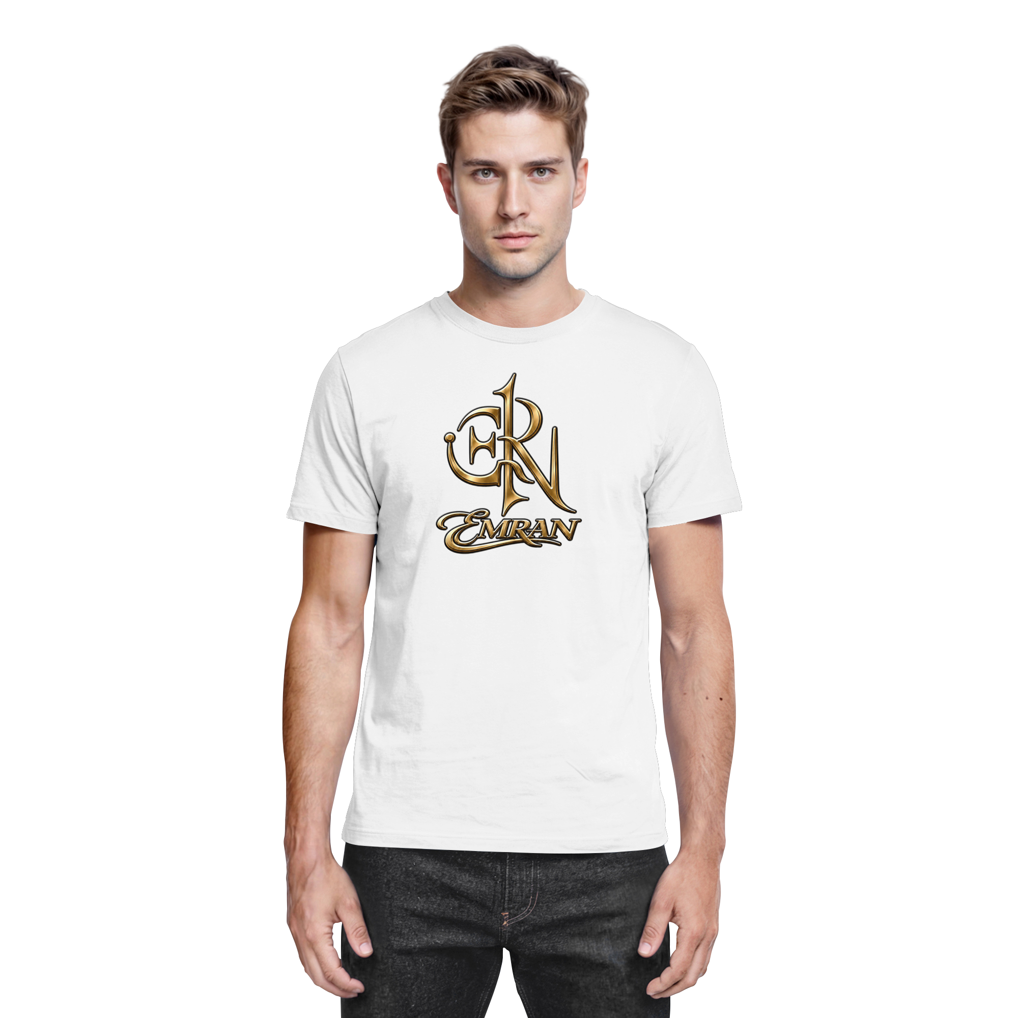 EMRAN Signature Gold Logo T-Shirt